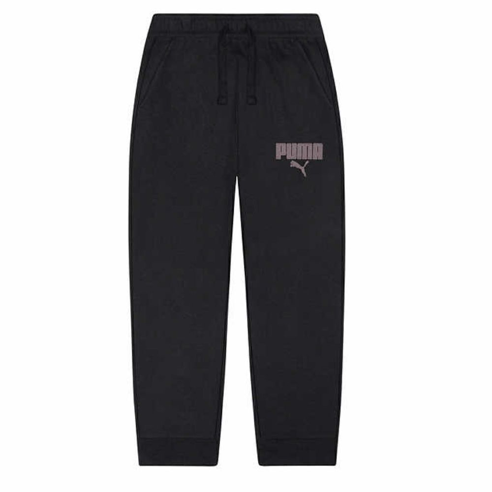 #8 PUMA Youth Fleece Sweatsuit Hoodie Jogger Set Large 14/16 Black NWT - Picture 6 of 12
